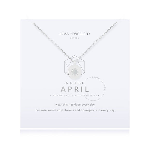 Joma Jewellery Birthstone Necklace April - Gifteasy Online