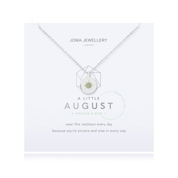 Joma Jewellery Birthstone Necklace August - Gifteasy Online