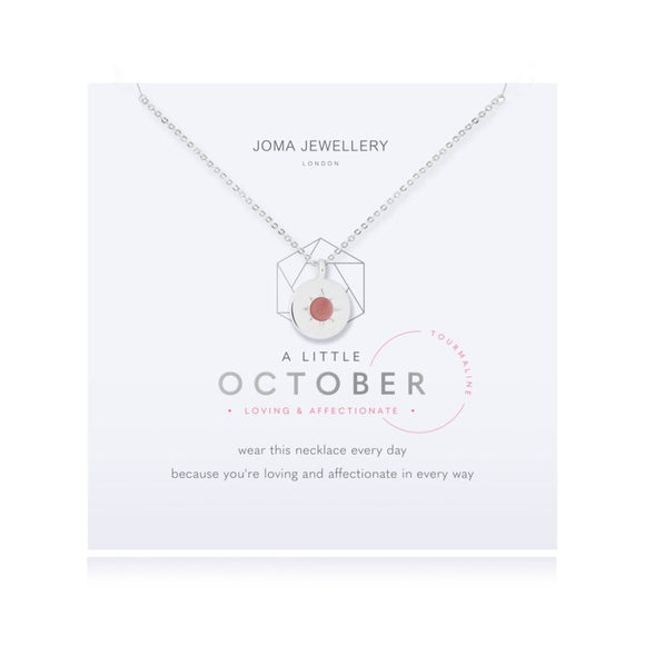 Joma Jewellery Birthstone Necklace October - Gifteasy Online