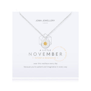 Joma Jewellery Birthstone Necklace November - Gifteasy Online