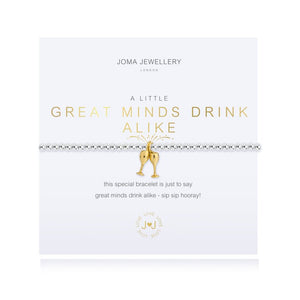 Joma Jewellery A Little Great Minds Drink Alike Bracelet - Gifteasy Online