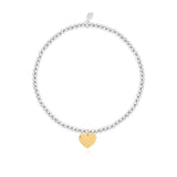 A Little Heart Of Gold Bracelet Silver Plated By Joma Jewellery - Gifteasy Online