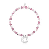 Joma Jewellery Wellness Gems Pink Jade and Rose Quartz Bracelet - Gifteasy Online
