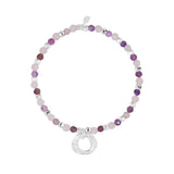 Joma Jewellery Wellness Gems Amethyst and Clear Quartz Bracelet - Gifteasy Online