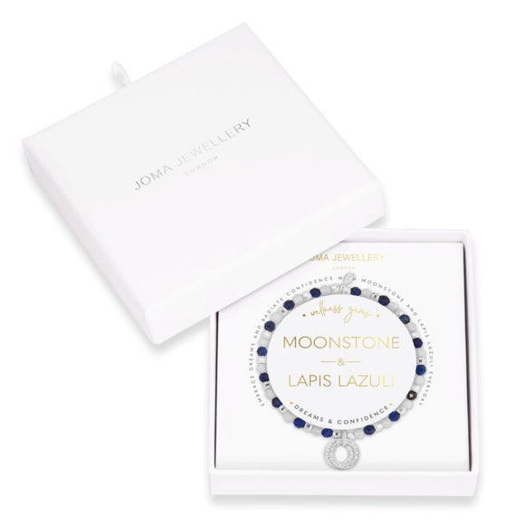 Joma Jewellery Wellness Gems Lapis Lazuli and Moonstone Bracelet - Gifteasy Online