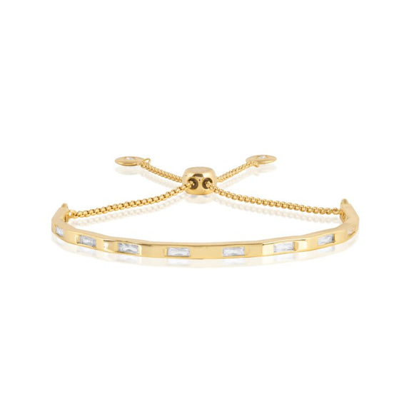 Joma Jewellery  Bracelet Bar Baguette CZ Bangle Gold - Gifteasy Online