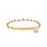 Joma Jewellery    Bracelet Bar She Believed She Could So She Did Bracelet Silver and Gold - Gifteasy Online