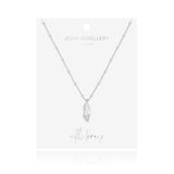 Joma Jewellery  Freya Feather Necklace Silver - Gifteasy Online