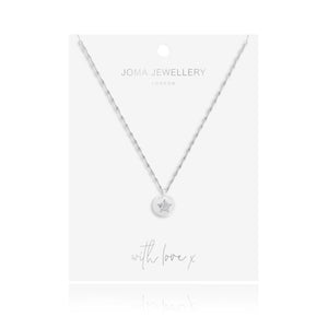 Joma Jewellery  Darcey Star Disc Pendant Silver - Gifteasy Online