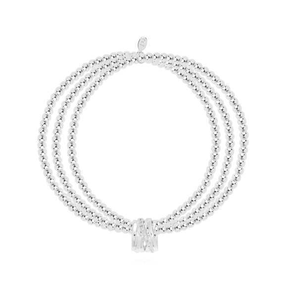 Joma Jewellery   Lila Pave Wrap Bracelet Silver - Gifteasy Online