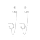 Joma Jewellery Earrings  Tahlia Trio Chain Cuff Pack - Gifteasy Online
