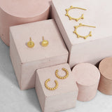 Joma Jewellery Earrings Tahlia Hoop Cuff Pack in Gold - Gifteasy Online