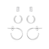 Joma Jewellery Earrings Tahlia Trio Gem Earrings Cuff Pack - Gifteasy Online