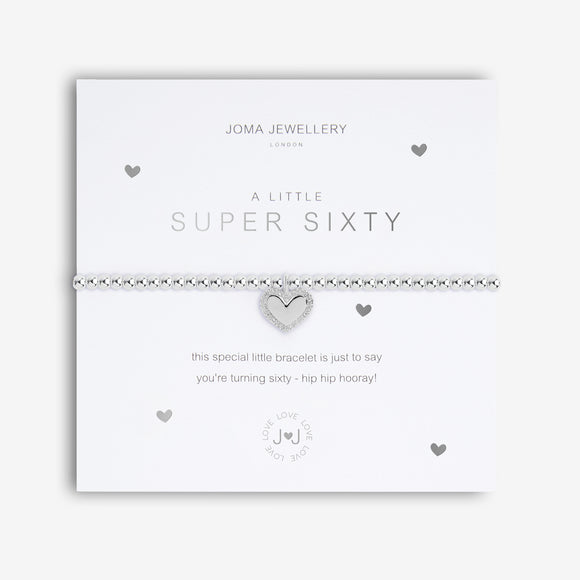 A Little Super Sixty Birthday Bracelet By Joma Jewellery - Gifteasy Online