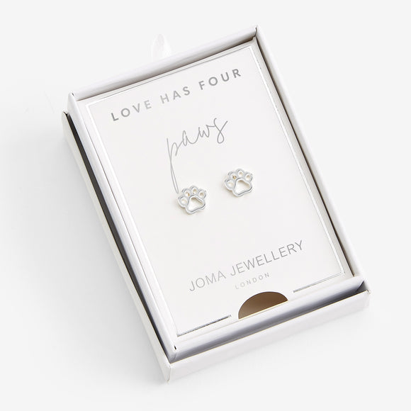 Joma Jewellery Treasure the Little Things Love Has Four Paws Earrings - Gifteasy Online