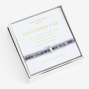 Joma Jewellery Wellness Stones Blue Lace Agate Bracelet - Gifteasy Online