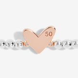 Joma Jewellery Beautifully Boxed A little Happy 50th  Birthday Bracelet - Gifteasy Online