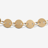 Joma Jewellery Anklet Disc Chain Gold - Gifteasy Online