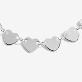 Joma Jewellery Anklet Heart Chain Silver - Gifteasy Online