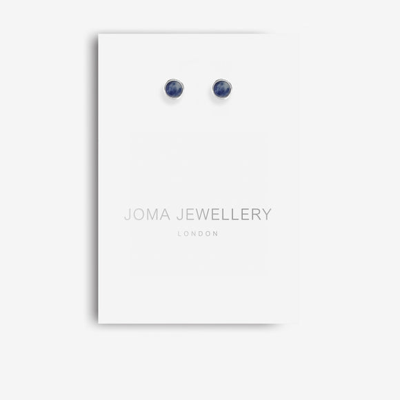 Joma Jewellery Blue Lace Agate Stud Earrings - Gifteasy Online
