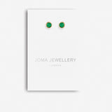 Joma Jewellery Green Agate Stud Earrings - Gifteasy Online