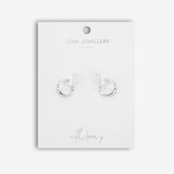 Joma Jewellery Statement Hoop Earrings Silver and Gold - Gifteasy Online