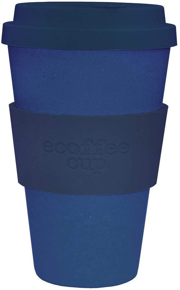 Blue Dark Energy, 400ml Ecoffee Cup | Made with bamboo fibre, no-drip lid & dishwasher safe - Gifteasy Online