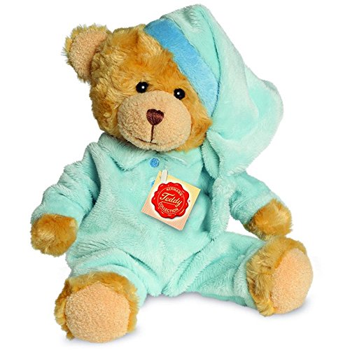 Blue Pyjama Bear Plush Soft Toy by Teddy Hermann. 913160. 28cm - Gifteasy Online