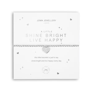 A Little  'Shine Bright - Live Happy'  Bracelet By Joma Jewellery - Gifteasy Online
