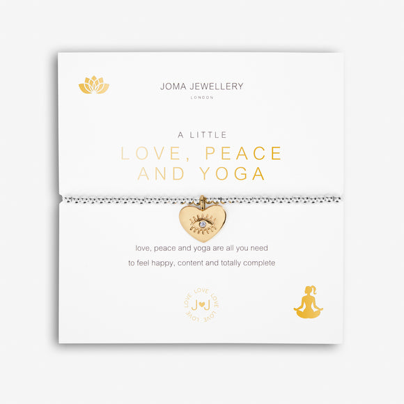 A Little 'Love, Peace And Yoga'   Bracelet By Joma Jewellery - Gifteasy Online