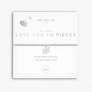 A Little 'Love You To Pieces' Bracelet By Joma Jewellery - Gifteasy Online