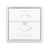 Spinning Boxed A Little 'Love You To The Moon And Back' Bracelet by Joma Jewellery - Gifteasy Online