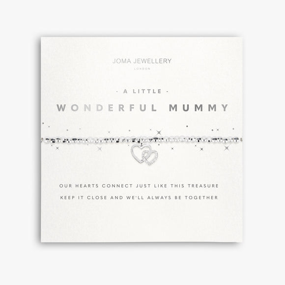 Facetted A Little  'Wonderful Mummy'  Bracelet By Joma Jewellery - Gifteasy Online