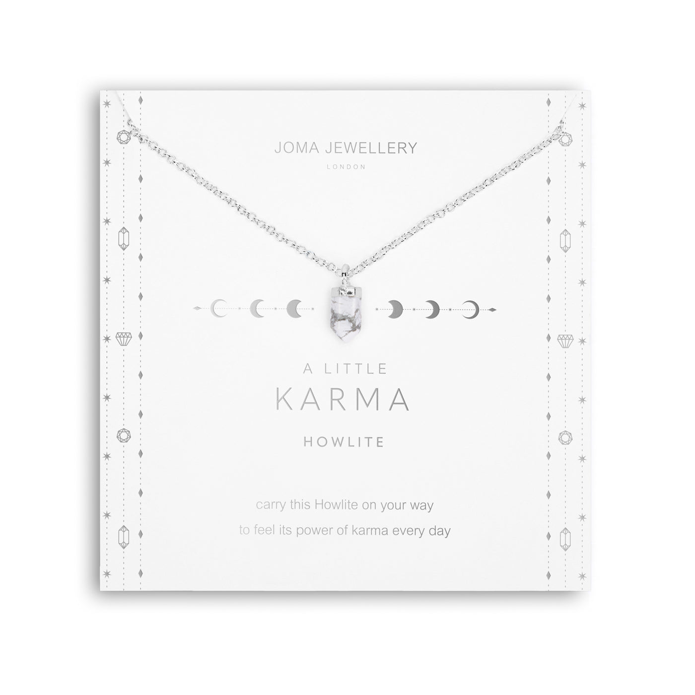 Affirmation Crystal A Little Karma Necklace By Joma Jewellery - Gifteasy Online