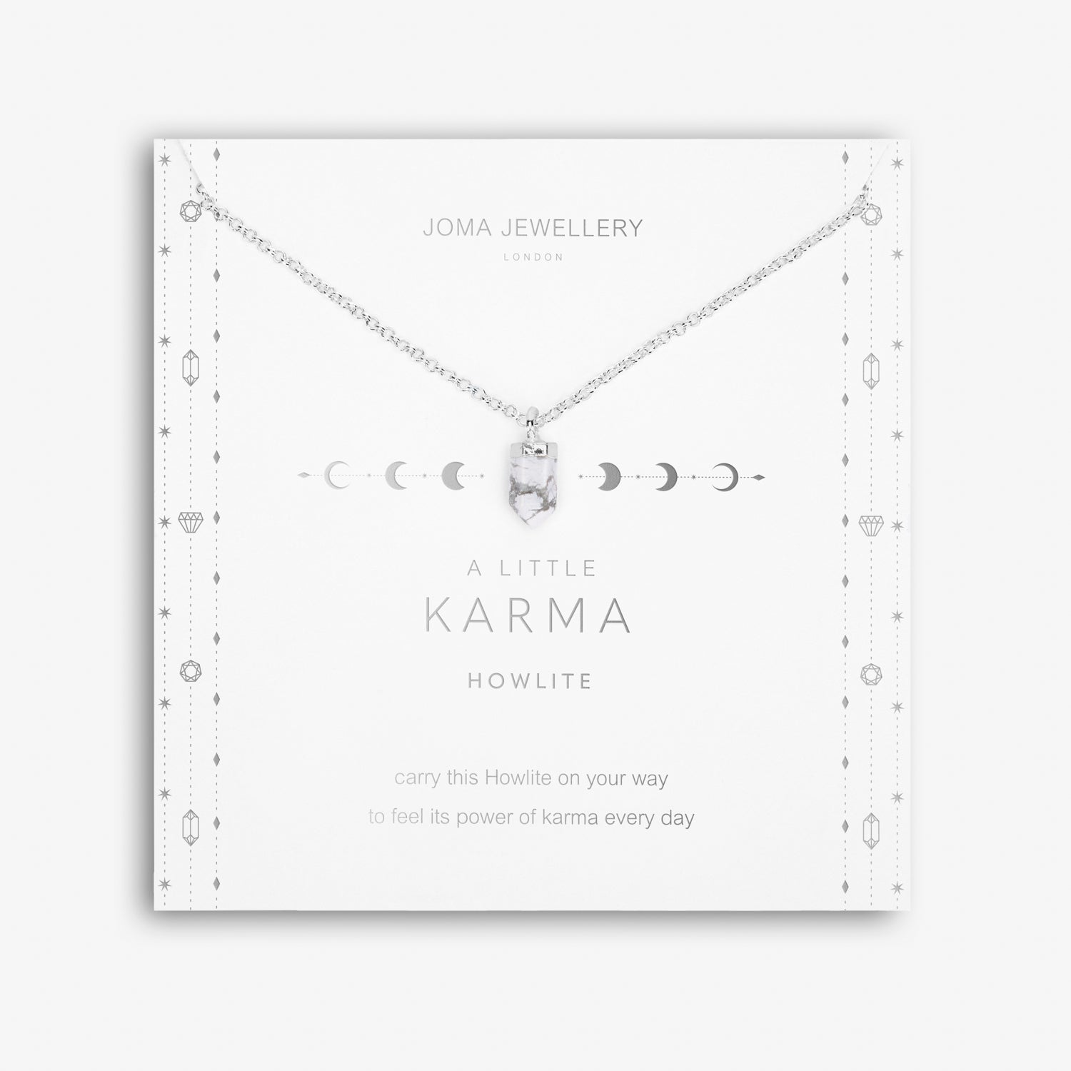Affirmation Crystal A Little Karma Necklace By Joma Jewellery - Gifteasy Online