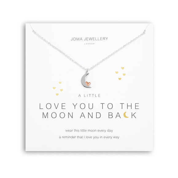 A Little 'Love You To The Moon And Back' Necklace  Necklace By Joma Jewellery - Gifteasy Online