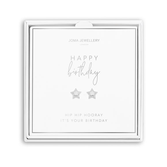 Beautifully Boxed A Little Happy Birthday Earrings by Joma Jewellery - Gifteasy Online