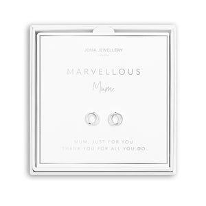 Beautifully Boxed A Little Marvellous Mum Earrings by Joma Jewellery - Gifteasy Online