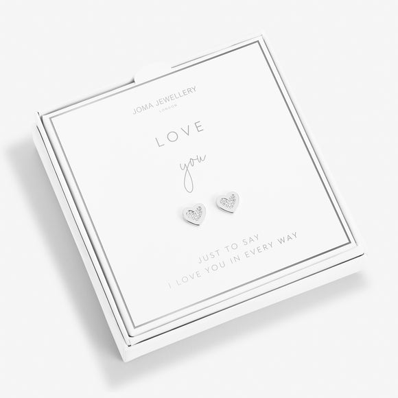 Beautifully Boxed  A Little 'Love You' Earrings  by Joma Jewellery - Gifteasy Online