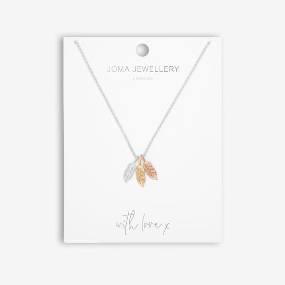 JOMA JEWELLERY Florence Feathers Necklace - Gifteasy Online