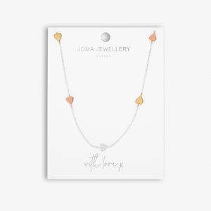 Joma Jewellery  Florence Hearts Necklace - Gifteasy Online
