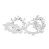 Statement Studs Sunburst Crystal Earrings.   by Joma Jewellery - Gifteasy Online