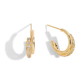 Statement Studs Hoop Earrings  by Joma Jewellery - Gifteasy Online