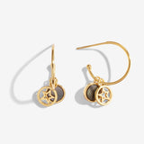 Perla Abalone Pearl Star Hoop Earrings By Joma jewellery - Gifteasy Online