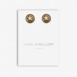 Perla Abalone Pearl Star Stud Earrings By Joma jewellery - Gifteasy Online