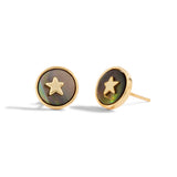 Perla Abalone Pearl Star Stud Earrings By Joma jewellery - Gifteasy Online