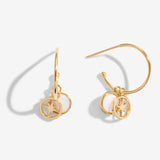 Perla Pink Mother of Pearl Star Hoop Earrings By Joma jewellery - Gifteasy Online