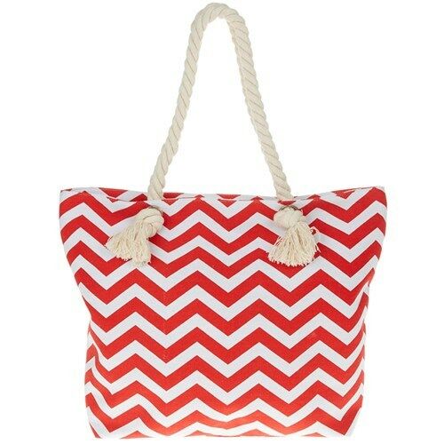 Equilibrium Red and White Chevron Bag - Gifteasy Online
