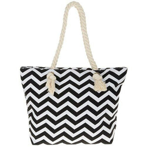 Equilibrium Black and White Chevron Bag - Gifteasy Online