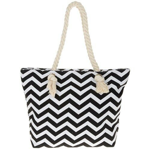 Equilibrium Black and White Chevron Bag - Gifteasy Online